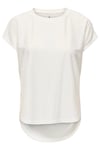 Onlmolly Relaxed Fit Bisiklet Yaka Kadın T Shirt 15368563 EKRU