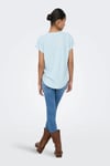 Onlmolly Relaxed Fit Bisiklet Yaka Kadın T Shirt 15368563 AÇIK MAVİ