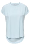 Onlmolly Relaxed Fit Bisiklet Yaka Kadın T Shirt 15368563 AÇIK MAVİ
