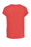 Onlmoster Regular Fit Bisiklet Yaka Kadın T Shirt 15106662 NAR ÇİÇEĞİ