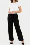 Onlnele Wide Leg Geniş Paça Belden Bağlamalı Kadın Pantolon 15370054 SİYAH