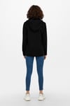Onlnewstarline Regular Fit Kapüşonlu Cepli Mevsimlik Kadın Mont 15218612 SİYAH