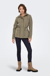 Onlnewstarline Regular Fit Kapüşonlu Cepli Mevsimlik Kadın Mont 15218612 AÇIK YEŞİL