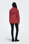 Onlnewstarline Regular Fit Kapüşonlu Cepli Mevsimlik Kadın Mont 15218612 KİREMİT