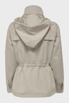 Onlnewstarline Regular Fit Kapüşonlu Cepli Mevsimlik Kadın Mont 15218612 TAŞ