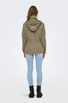 Onlnewstarline Regular Fit Kapüşonlu Cepli Mevsimlik Kadın Mont 15218612 AÇIK YEŞİL