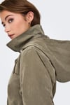 Onlnewstarline Regular Fit Kapüşonlu Cepli Mevsimlik Kadın Mont 15218612 AÇIK YEŞİL