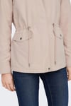 Onlnewstarline Regular Fit Kapüşonlu Cepli Mevsimlik Kadın Mont 15218612 AÇIK PEMBE