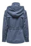 Onlnewstarline Regular Fit Kapüşonlu Cepli Mevsimlik Kadın Mont 15218612 AÇIK İNDİGO