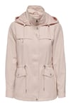 Onlnewstarline Regular Fit Kapüşonlu Cepli Mevsimlik Kadın Mont 15218612 AÇIK PEMBE