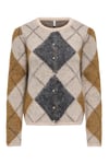 Onlnoeme Regular Fit Baklava Desenli Bisiklet Yaka Kadın Hırka 15378142 BEJ-CAMEL