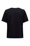 Onlonly % 100 Pamuk Regular Fit Bisiklet Yaka Kadın T Shirt 15270390 SİYAH