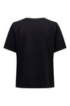 Onlonly % 100 Pamuk Regular Fit Bisiklet Yaka Kadın T Shirt 15270390 SİYAH