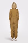 Onlpamala Pamuklu Relaxed Fit Kargo Kadın Pantolon 15308795 HARDAL