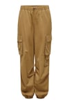 Onlpamala Pamuklu Relaxed Fit Kargo Kadın Pantolon 15308795 HARDAL