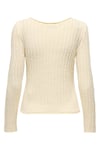 Onlpamela Slim Fit Bisiklet Yaka Örme Kadın Kazak 15363061 KREM