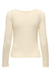 Onlpamela Slim Fit Bisiklet Yaka Örme Kadın Kazak 15363061 KREM
