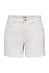 Onlphine Pamuklu Regular Fit Kot Kadın Short 15372986 BEYAZ