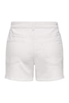 Onlphine Pamuklu Regular Fit Kot Kadın Short 15372986 BEYAZ