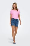 Onlphine Pamuklu Regular Fit Kot Kadın Short 15372986 MAVİ