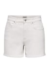 Onlphine Pamuklu Regular Fit Kot Kadın Short 15372986 BEYAZ