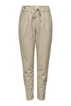 Onlpoptrash Çizgili Normal Bel Regular Fit Kadın Pantolon 15176615 BEJ