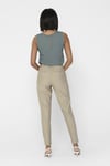 Onlpoptrash Çizgili Normal Bel Regular Fit Kadın Pantolon 15176615 BEJ