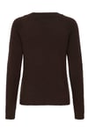 Onlrica Regular Fit Bisiklet Yaka Kadın Kazak 15204279 KOYU KAHVE