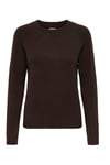 Onlrica Regular Fit Bisiklet Yaka Kadın Kazak 15204279 KOYU KAHVE