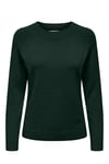Onlrica Regular Fit Bisiklet Yaka Kadın Kazak 15204279 KOYU YEŞİL