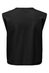 Onlsakura Regular Fit Yuvarlak Yaka Bağlama Detaylı Kadın Yelek 15366877 SİYAH