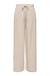 Onlsakura Relaxed Fit Normal Bel Bol Paça Kadın Pantolon 15366882 TAŞ