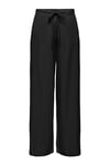 Onlsakura Relaxed Fit Normal Bel Bol Paça Kadın Pantolon 15366882 SİYAH