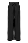 Onlsakura Relaxed Fit Normal Bel Bol Paça Kadın Pantolon 15366882 SİYAH