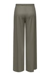 Onlsakura Relaxed Fit Normal Bel Bol Paça Kadın Pantolon 15366882 KOYU HAKİ
