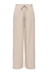 Onlsakura Relaxed Fit Normal Bel Bol Paça Kadın Pantolon 15366882 TAŞ