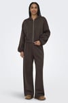 Onlscarlett Regular Fit Normal Bel Geniş Paça Kadın Eşofman Altı 15346400 KOYU KAHVE