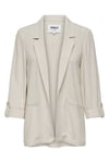 Onlsiesta Keten Karışımlı Loose Fit Blazer Kadın Ceket 15322274 AÇIK BEJ