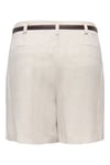 Onlsiesta Keten Karışımlı Regular Fit Kemer Detaylı Kadın Short 15367413 TAŞ