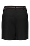 Onlsiesta Keten Karışımlı Regular Fit Kemer Detaylı Kadın Short 15367413 SİYAH