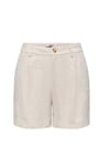 Onlsiesta Regular Fit Yüksek Bel İşlemeli Kadın Short 15374119 TAŞ