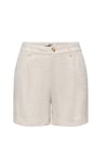 Onlsiesta Regular Fit Yüksek Bel İşlemeli Kadın Short 15374119 TAŞ