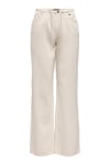 Onlsilla Pamuklu Regular Fit Yüksek Bel Geniş Paça Kadın Pantolon 15364334 TAŞ