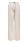 Onlsilla Pamuklu Regular Fit Yüksek Bel Geniş Paça Kadın Pantolon 15364334 TAŞ