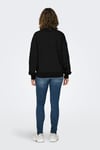 Onlsofia Baskılı Streç Pamuklu Regular Fit Bisiklet Yaka Kadın Sweat 15329876 SİYAH