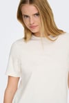 Onlsophia Regular Fit Bisiklet Yaka Kadın T Shirt 15368560 KREM