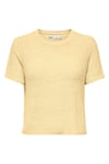 Onlsunny Regular Fit Bisiklet Yaka Örme Kadın Kazak 15254282 SARI