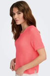Onlsunny Regular Fit Bisiklet Yaka Örme Kadın Kazak 15254282 MERCAN