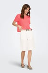 Onlsunny Regular Fit Bisiklet Yaka Örme Kadın Kazak 15254282 MERCAN