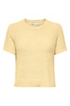 Onlsunny Regular Fit Bisiklet Yaka Örme Kadın Kazak 15254282 SARI